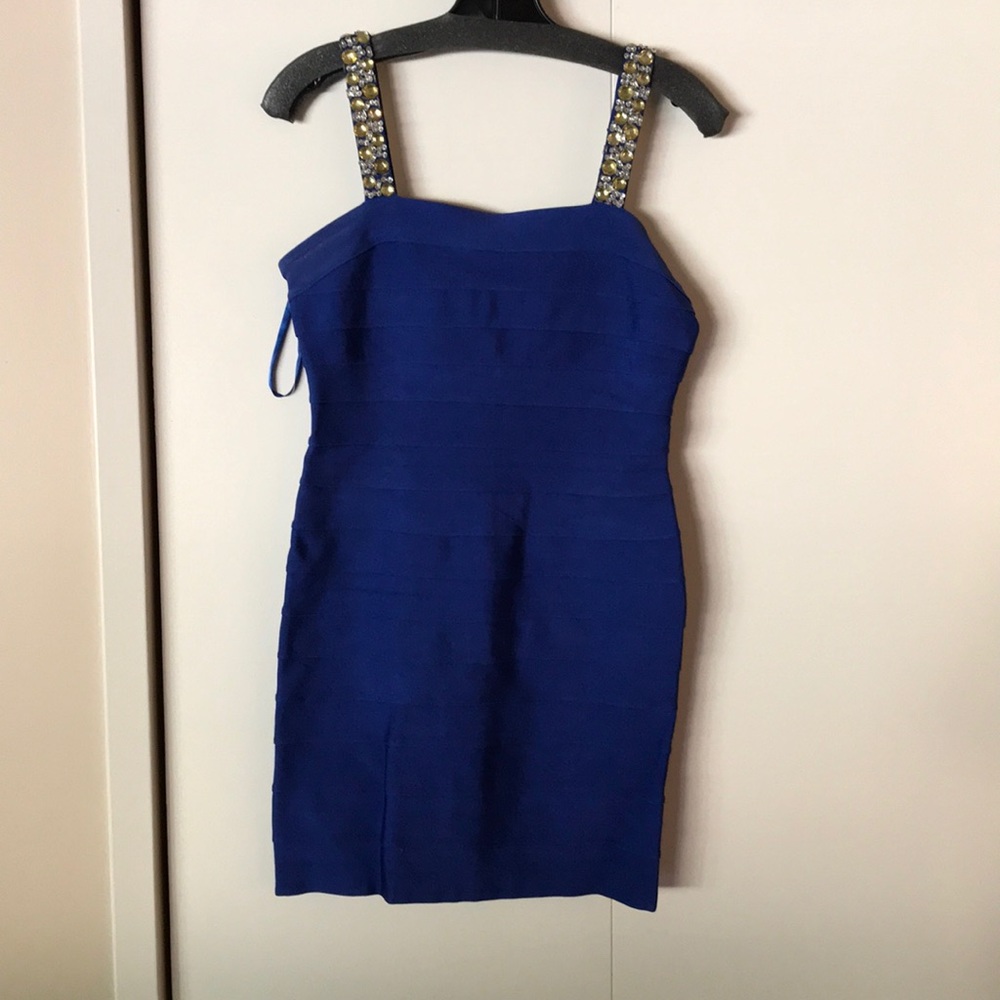 Royal Blue Bandage Dress